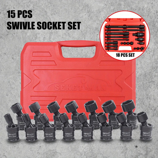 15pcs 3/8" Drive Impact Socket Set