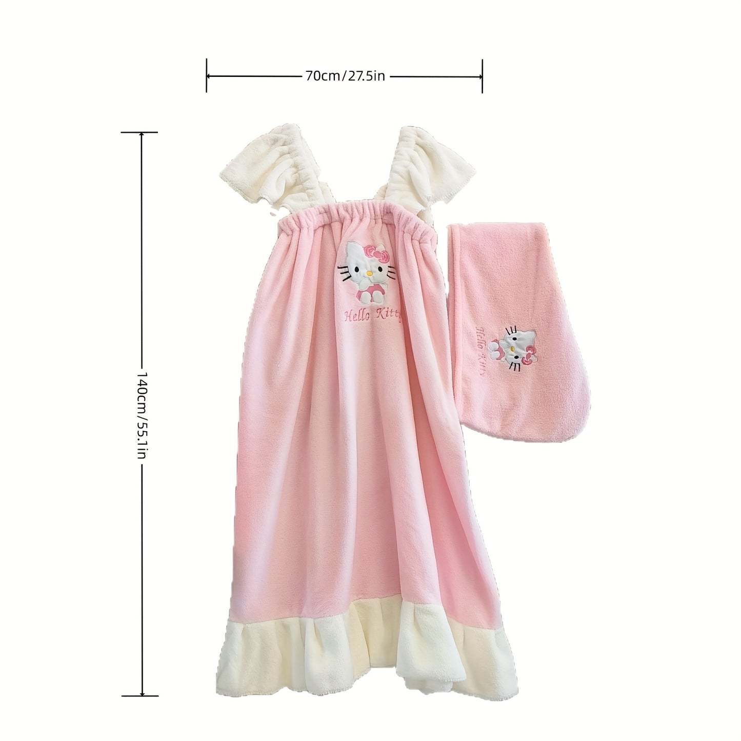 Hello Kitty Shower Towel And Skirt Set