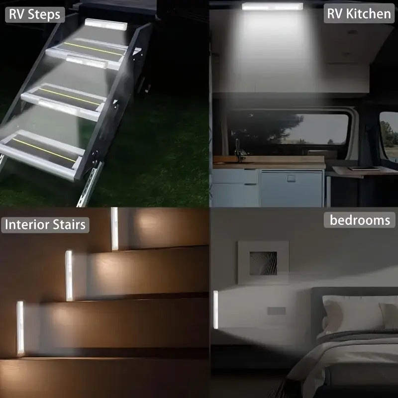7pcs USB Rechargeable Motion Sensor LED Lights