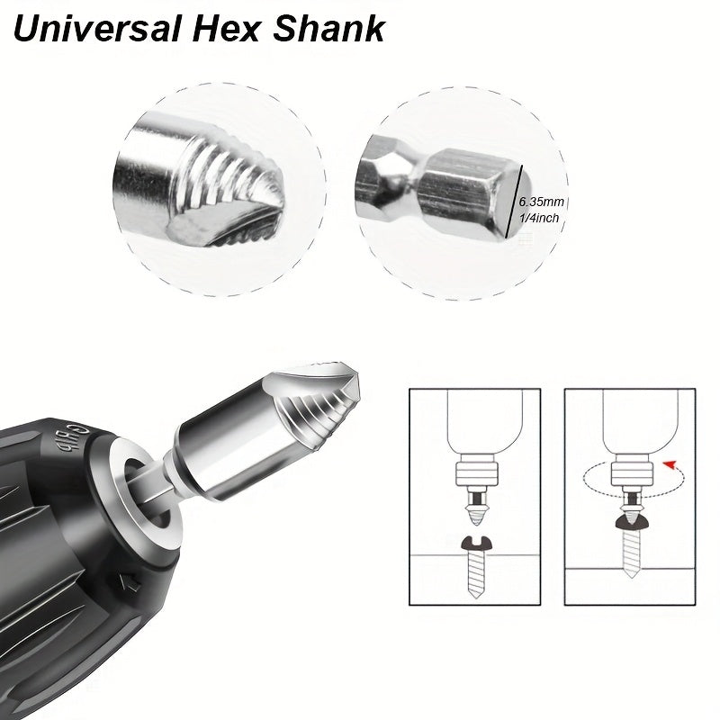 A set of 5 Damaged Screw Extractor Drill Bit