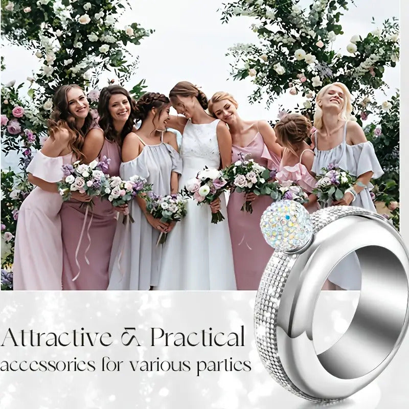 1pc Fashionable Stainless Steel Bangle Flask For Ladies