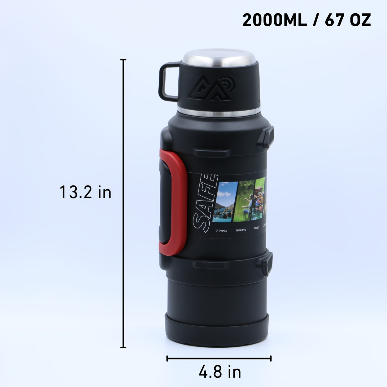 Large 67oz Double Wall Vacuum Insulated Water Bottle