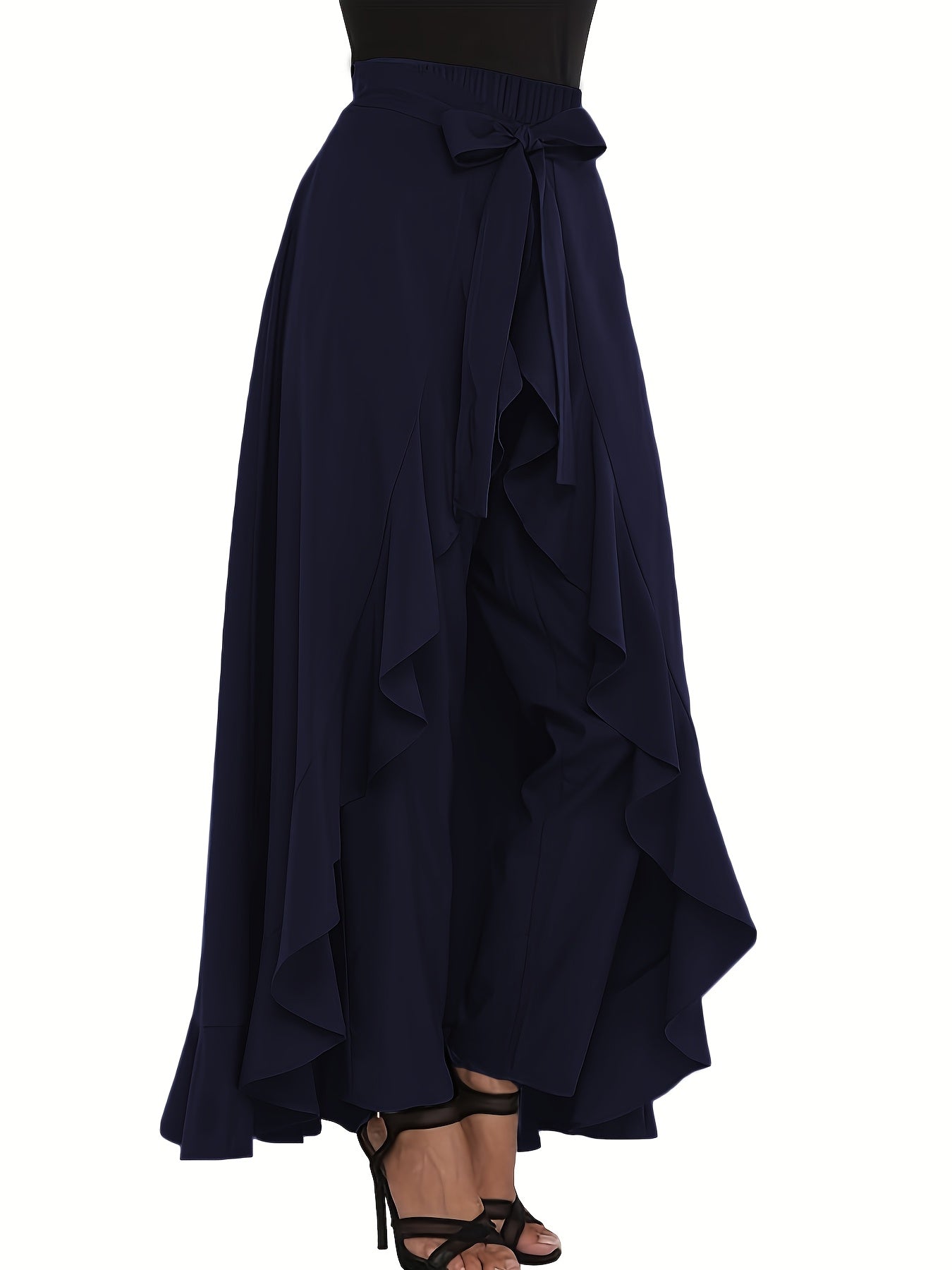 New autumn high waist chiffon pants