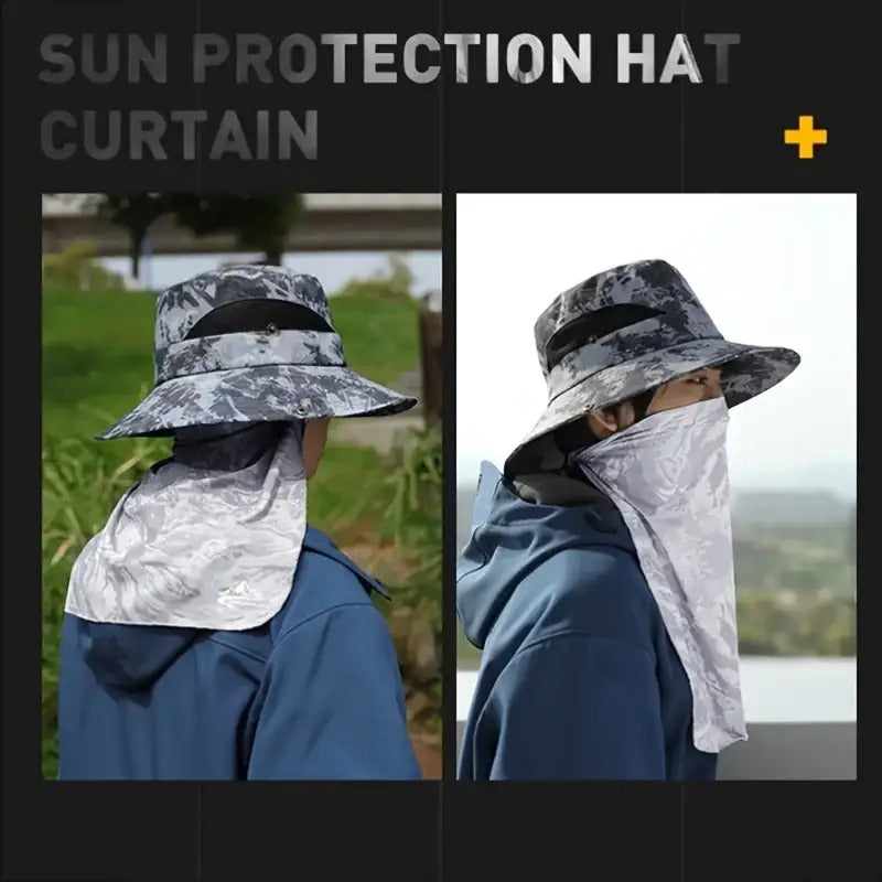 Breathable & Stylish Sun Protection Hat & Neck Gaiter for Men