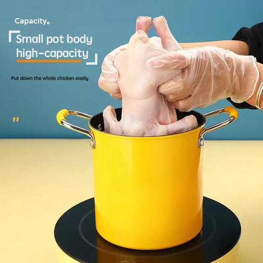 Small Household Fine Iron Uncoated Tempura Frying Pot