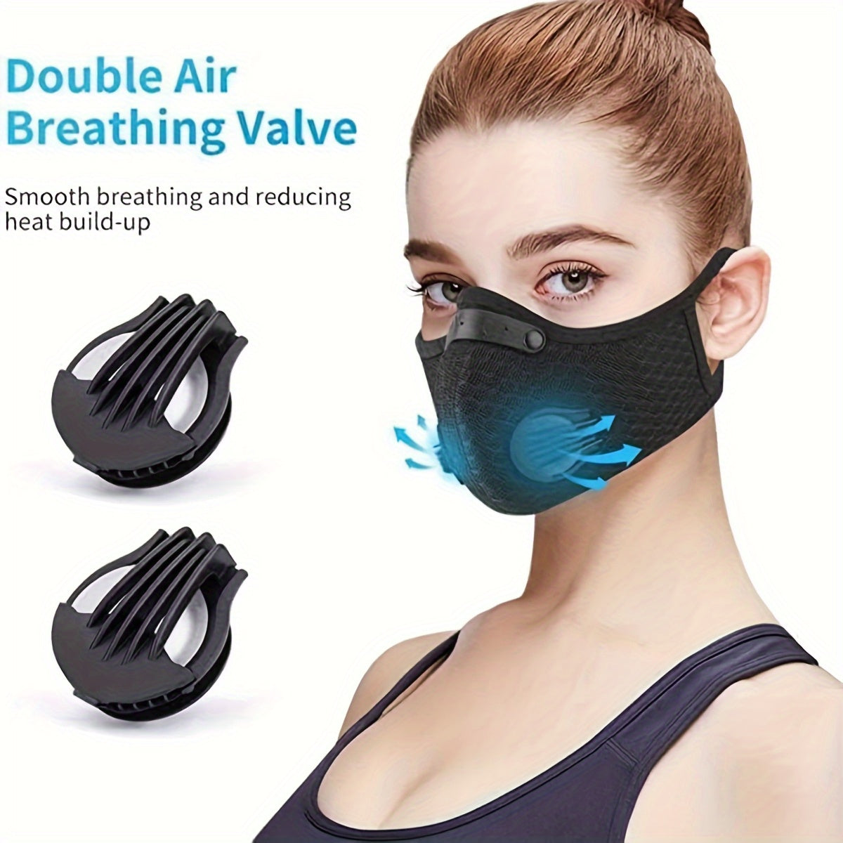 Outdoor breathable mesh activated carbon anti-fog, haze, dust and windproof mask