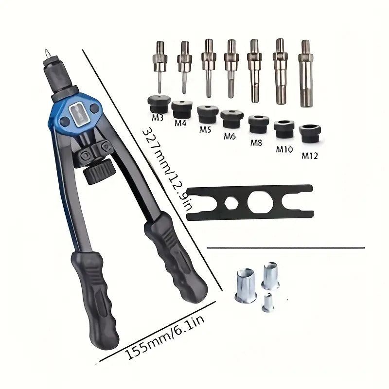 110pcs Manual Rivet Gun Set