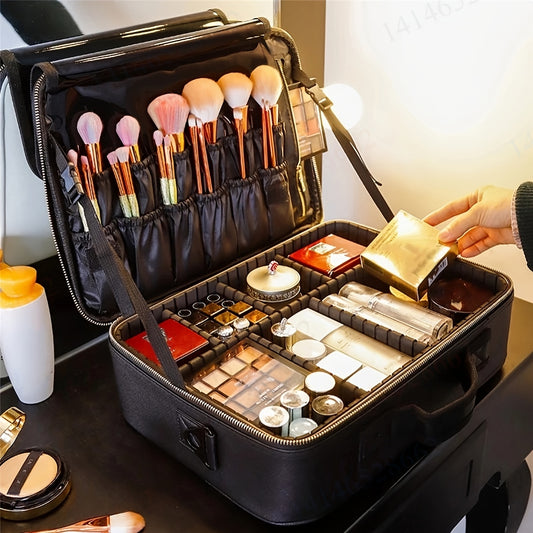 1pc Large Capacity Waterproof Cosmetic Organizer Case