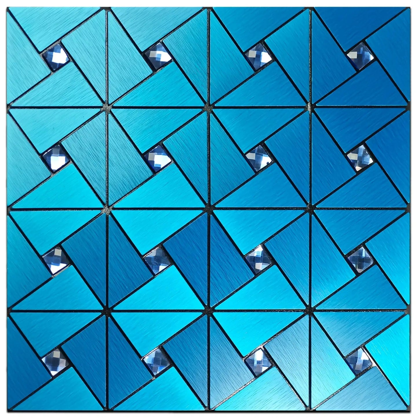 8pcs Metal Mosaic Wall Stickers