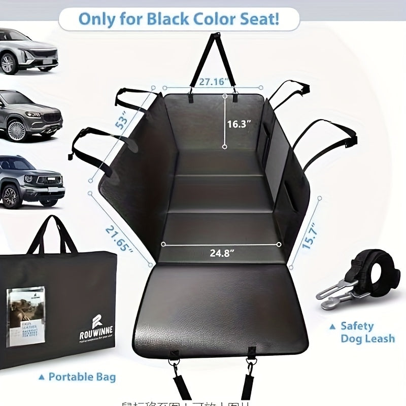 Medium & Large Car Seat Cover with Mesh Window & Storage Pocket