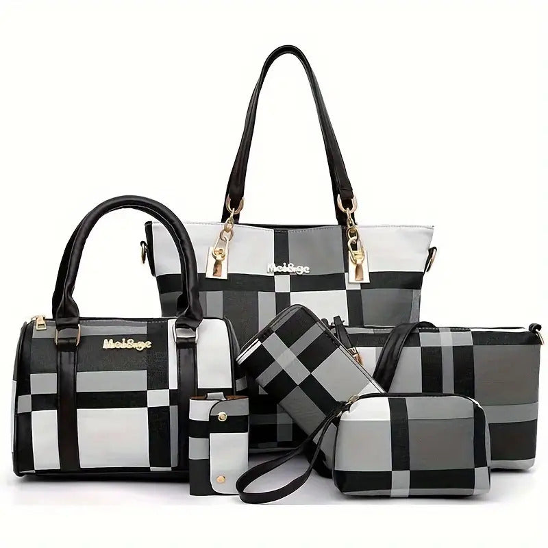 6pcs/set Large Capacity Shoulder Bag