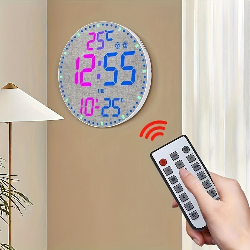 1PC Colorful Electronic Clock