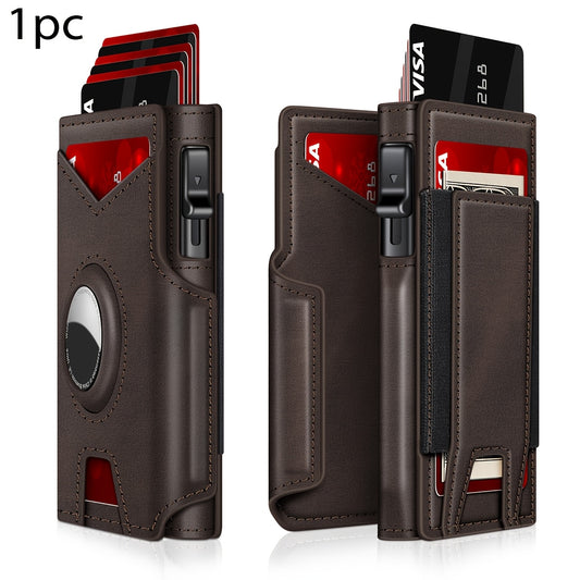 1pc Men'S Bifold Minimalist Smart Wallet