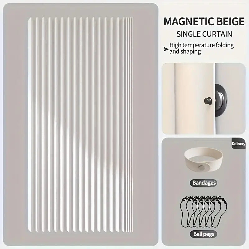 High-Temperature Resistant Polyester Foldable Bathroom Partition Curtain