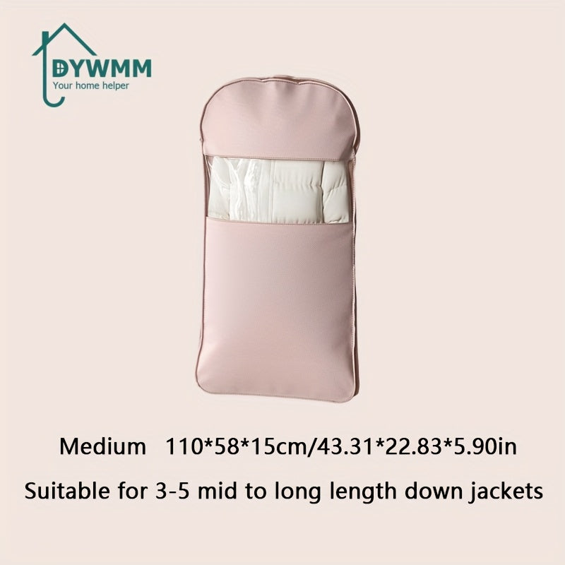 Space Saving Hanging Garment Bag with Self