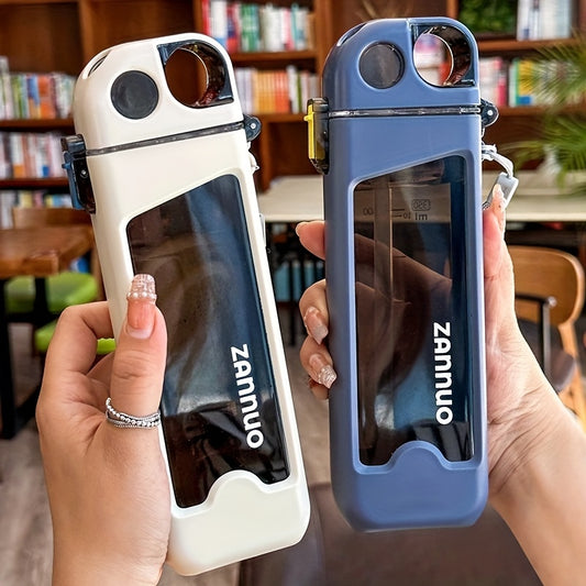 Summer Leakproof Square Water Bottle With Scale