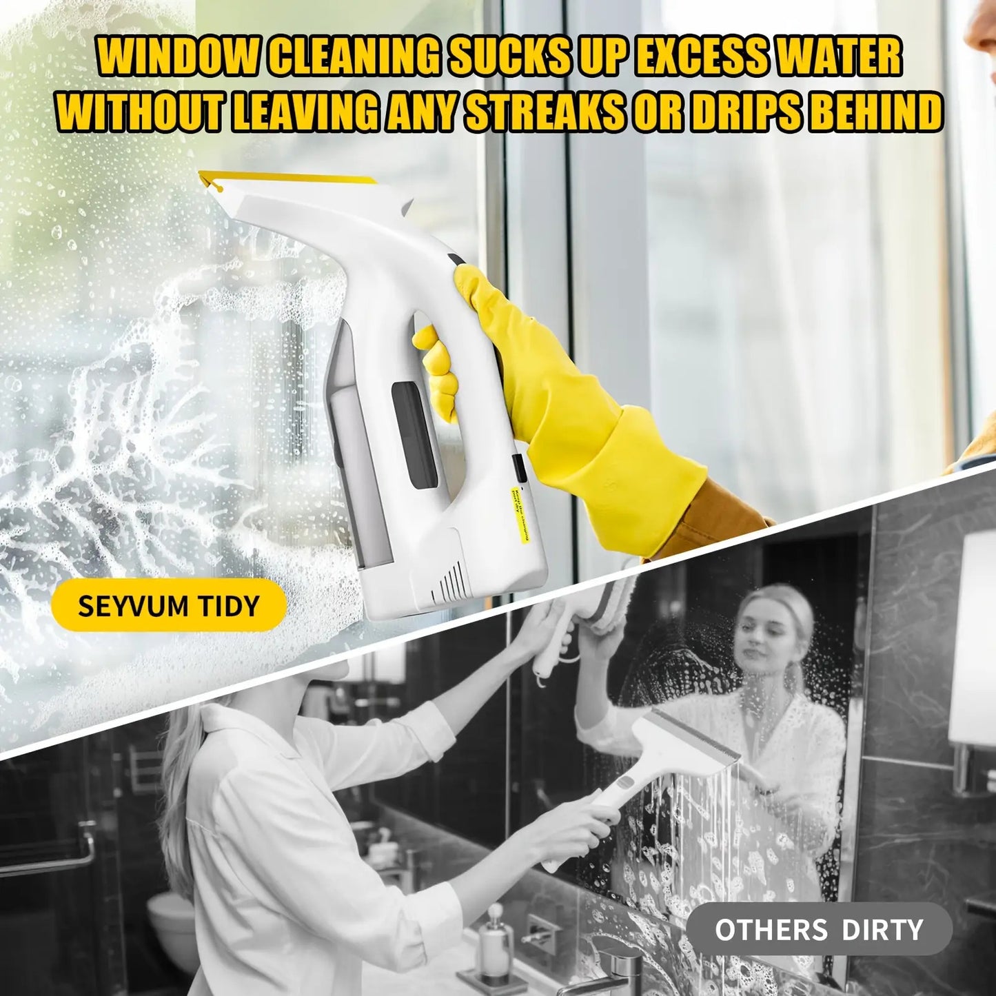New Small Electric Glass Cleaning Handheld Window Cleaning