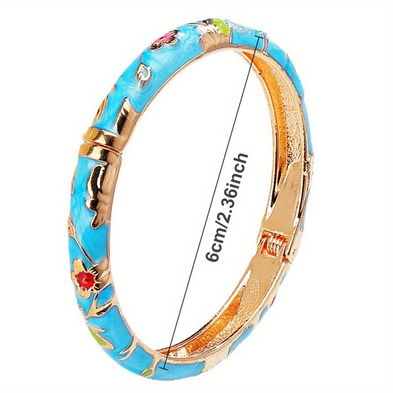 10pcs Random Color Enamel Bracelet Set