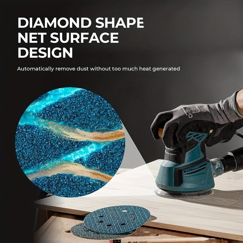 Heavy-Duty 100pcs Diamond Pattern Sanding Discs