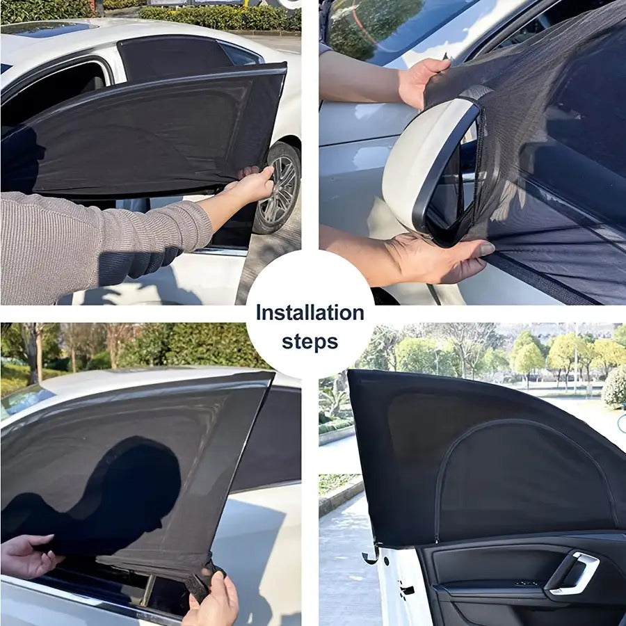Car Privacy Screen with Zipper