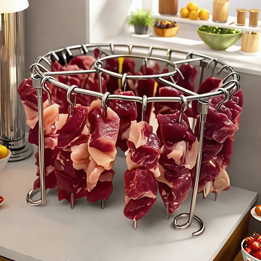 304 stainless steel vertical grill+skewer