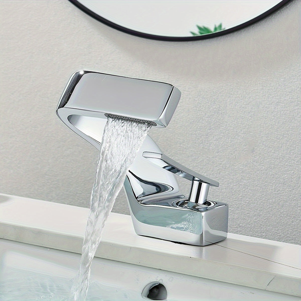 Bathroom Sink Waterfall Faucet