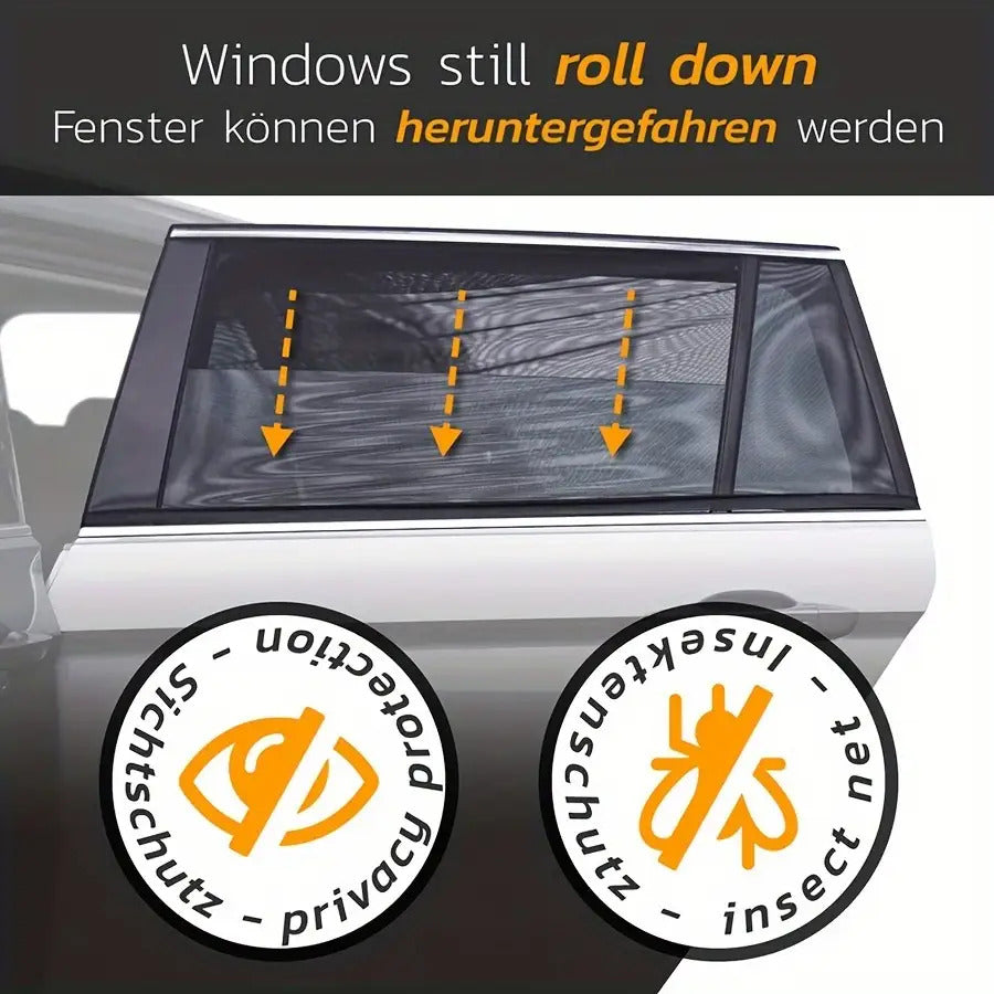 Car Privacy Screen with Zipper