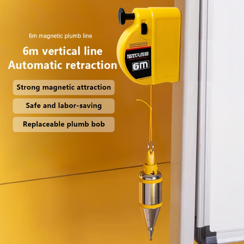 1pc Magnetic Plumb Bob, a Magnetic Line Weight for Vertical Alignment