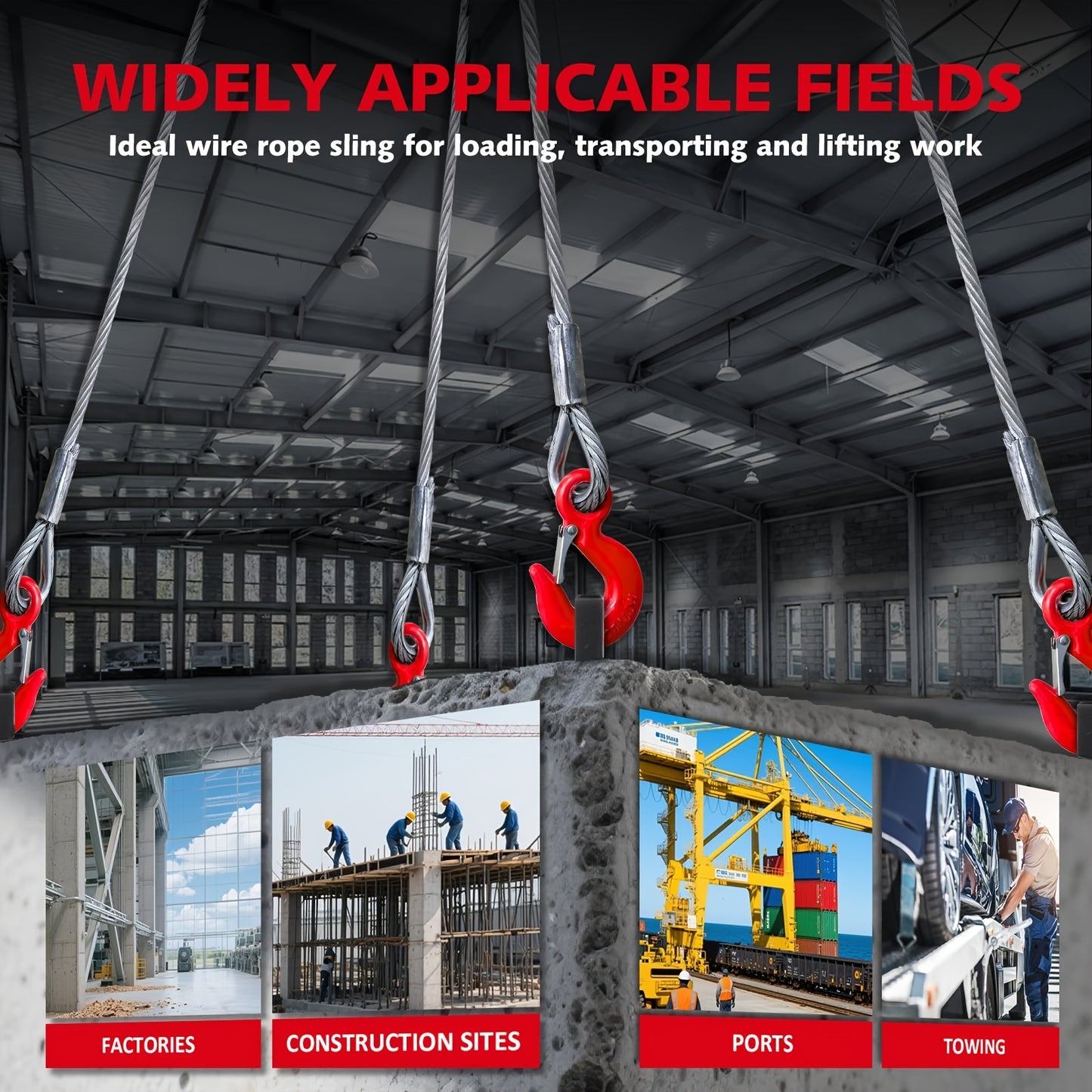 Heavy Duty Steel Wire Rope Sling