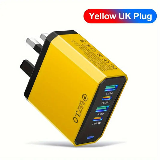 Super fast charging multi-port plug