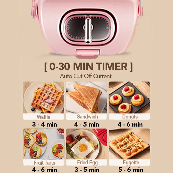 [ 8in1 ] Pembakar Wafel Waffle Maker