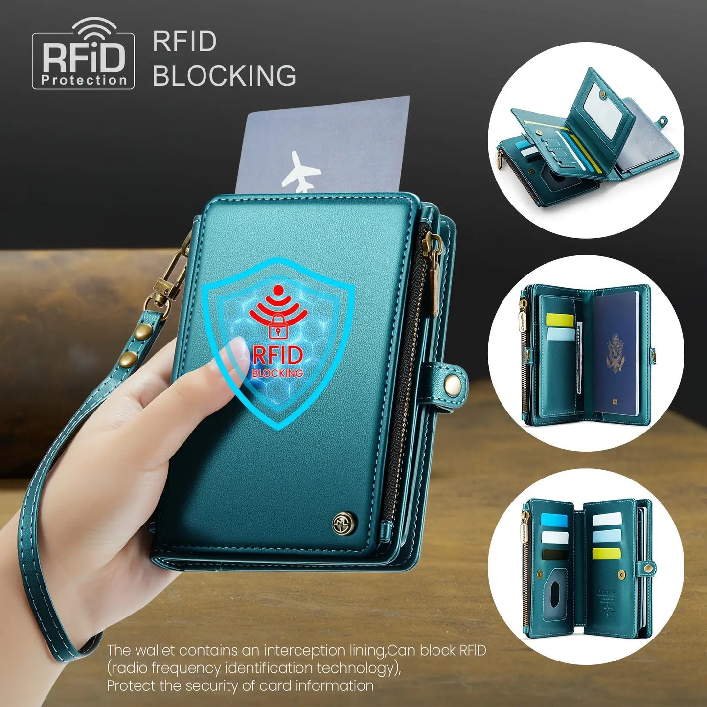 Portable Multi-card Credit Card Passport Case