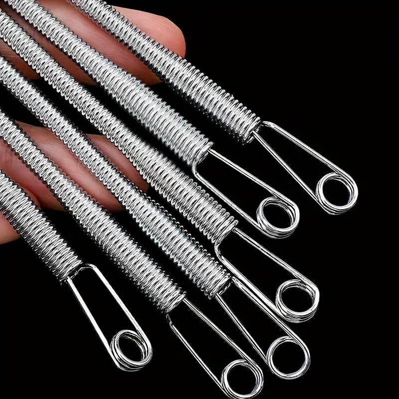 200pcs Silvery Elastic Threader - Durable Flexible Tool