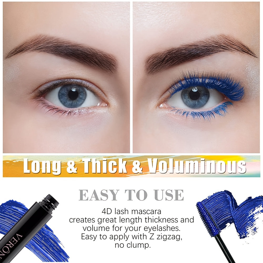 2-Pack Waterproof Colored Mascara Set