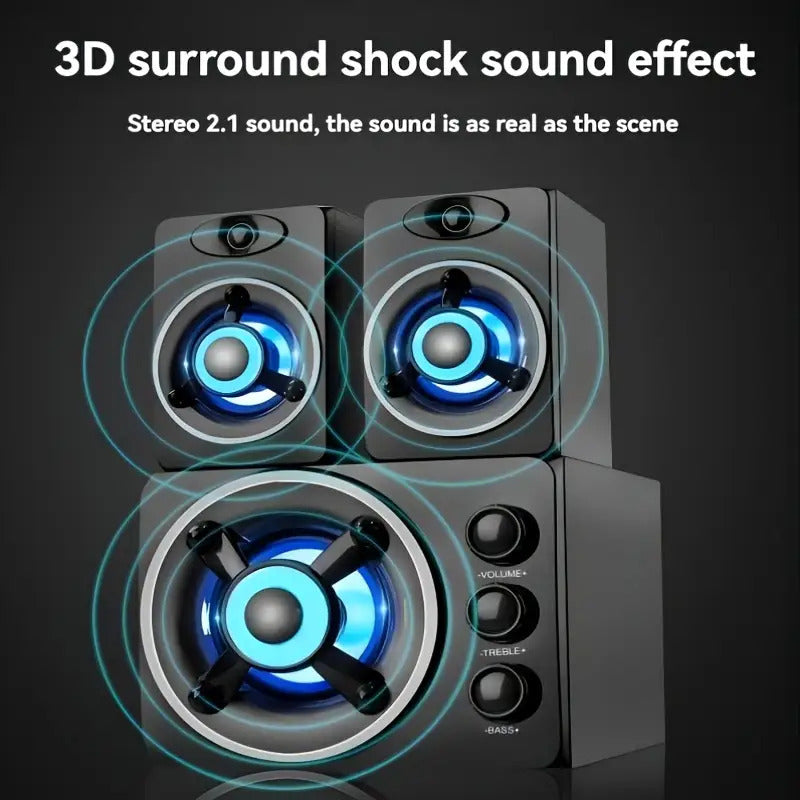 New D-208 wired speaker with USB power supply