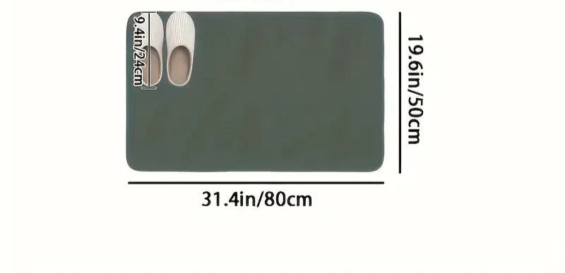 Quick-Drying, Non-Slip Super Absorbent Diatom Mud Bathroom Mat