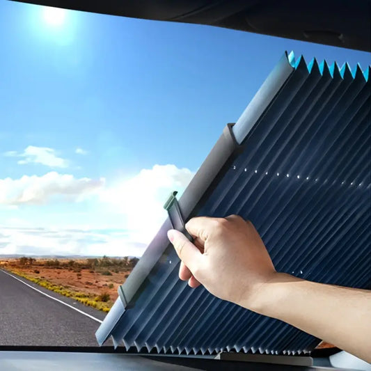 1 piece of automatic retractable windshield sunshade