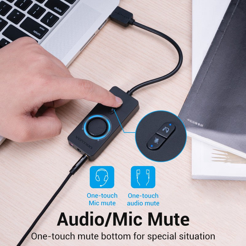 Sound Card USB External Stereo Sound Adapter