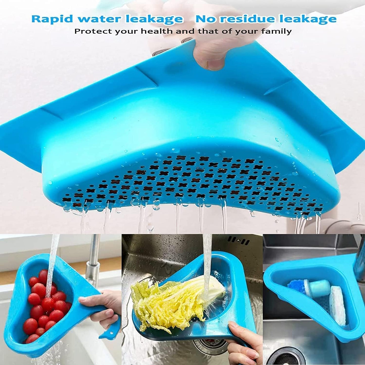 Kitchen Sink Drain Basket Swan Drain Rack (4-pack)