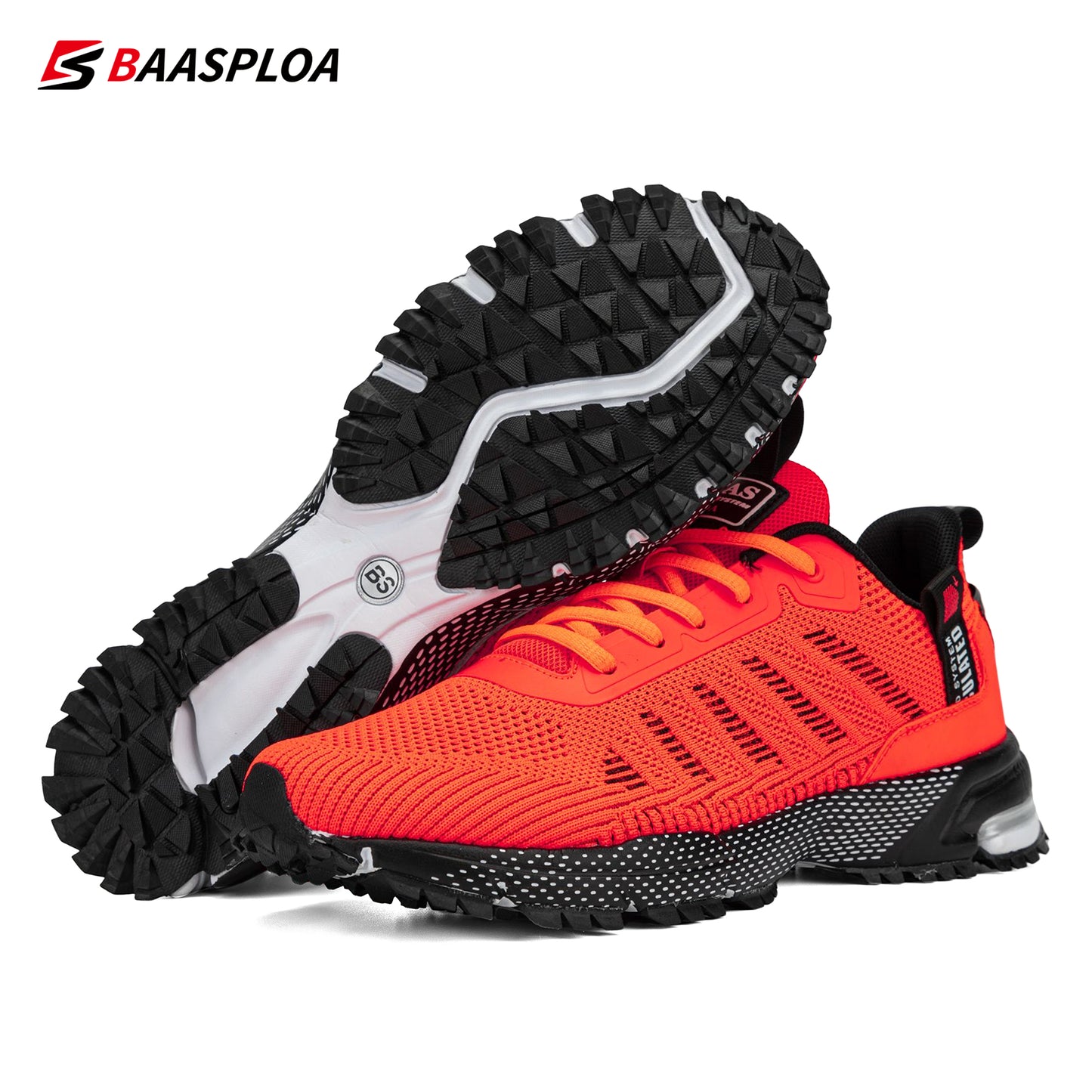 Men's casual sports shoes knitted fabric breathable