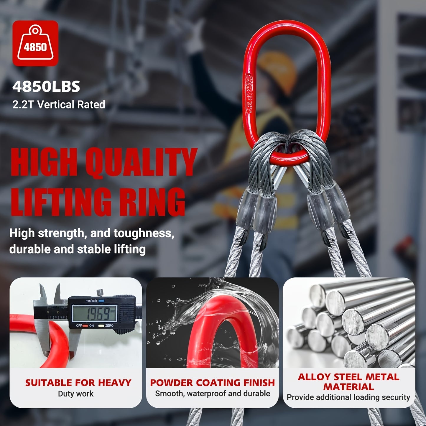 Heavy Duty Steel Wire Rope Sling