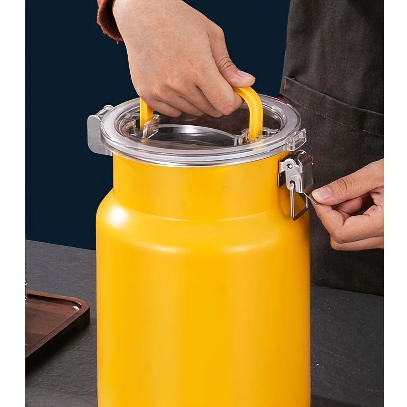 1pc 175oz Stainless Steel Food-Grade Airtight Food Storage Container