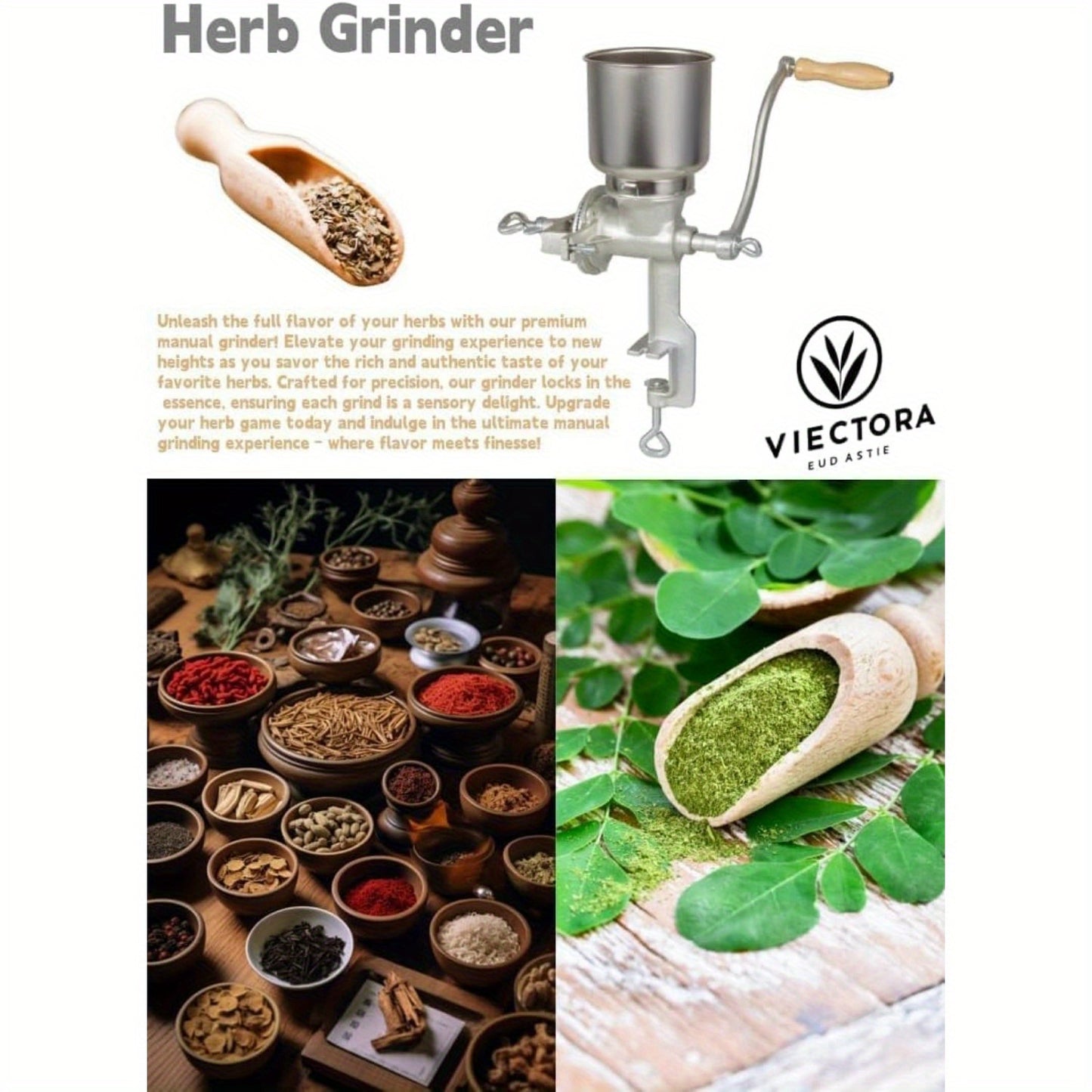 Heavy Duty Cast Iron Manual Grain Mill & Coffee Grinder