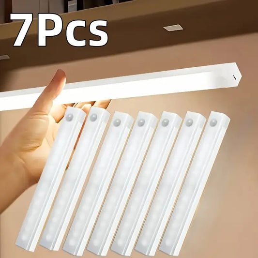 7pcs USB Rechargeable Motion Sensor LED Lights