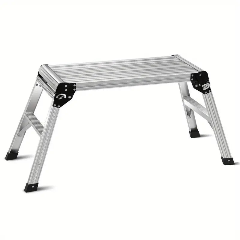 Folding Aluminum Platform Drywall Step Up Work Bench Stool Ladder