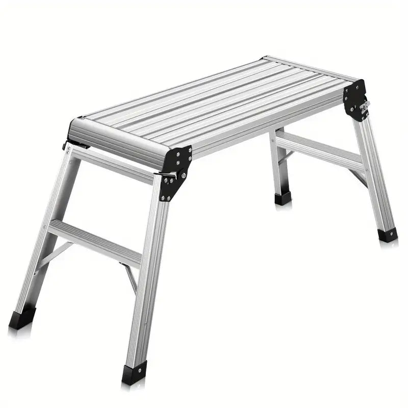 Folding Aluminum Platform Drywall Step Up Work Bench Stool Ladder