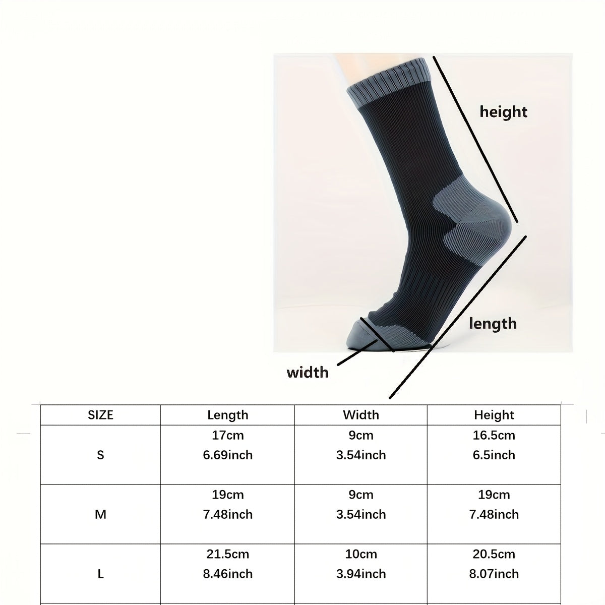 1-Pair Heavy-Duty Hiking Socks