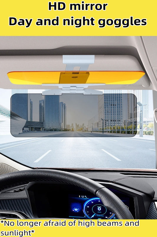 Car anti-glare mirror (day and night use)
