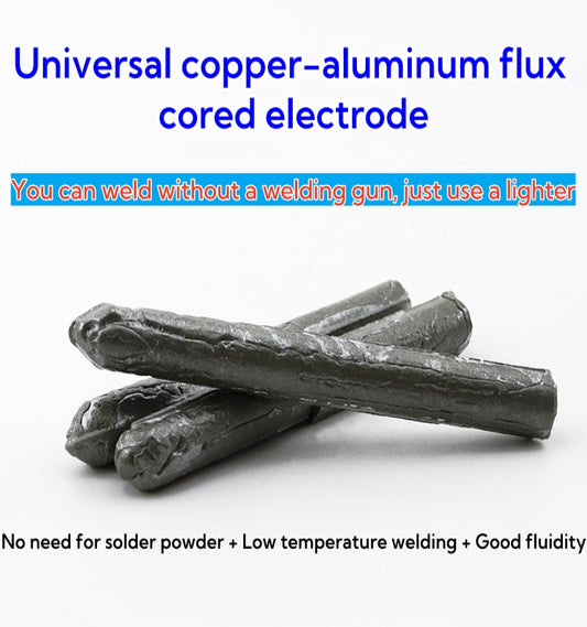 Universal copper-aluminum flux cored electrode