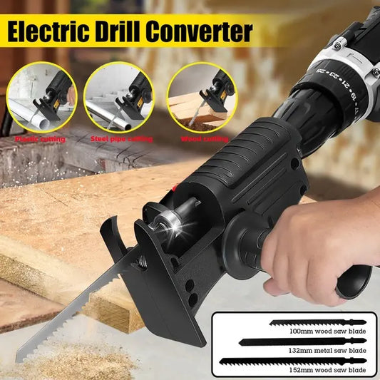 Electric drill to reciprocating saw adapter （with no machine）